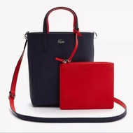 LACOSTE Women's Anna Reversible Coated Canvas Tote Bag (Original) Navy