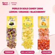 [Perle di Sole] Fruit Candy Lemon / Orange / Blackberry 200g | Convenient Hard Candy [ML41-46]