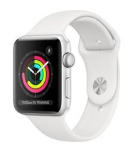 Apple Watch Series 3 鋁金屬 銀色 38mm 搭配白色運動型錶帶 二手78%新 功能正常 台灣公司貨