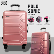 Koper 24 inch Polo Geneva 1037 Ukuran Bagasi - Tas Travel - Tas koper - koper fiber hardcase - koper