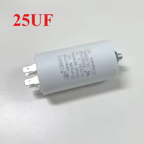 Universal 25uf Capacitor CBB60 Motor Run Capacitors Water Pump Starting Capasitor 450V AC Motors