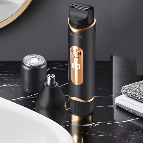 Body Trimmer, 3-in-1 Electric Shaver, Groin Trimmer, Multi-Purpose Trimmer Suitable for Pubic Hair,