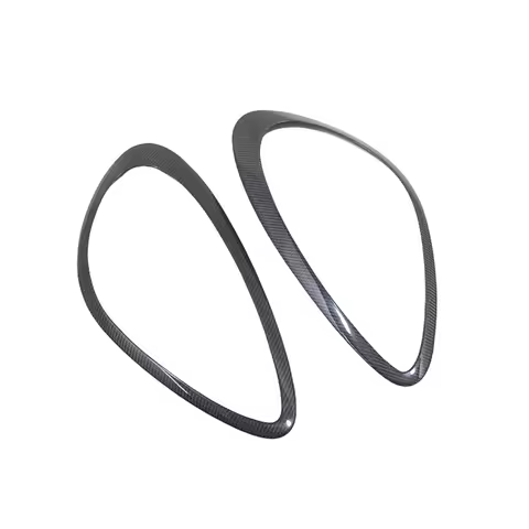 Headlight Eyebrow Headlamp Eyelid Trim Carbon Fiber Front Head Light Lamp Cover Brow Sticker For Por