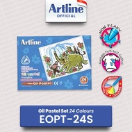 (LIVE) ARTLINE Oil Pastel Crayon Set 24 Colors EOPT-24S