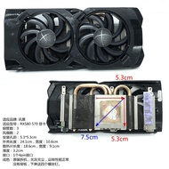 XFX RX580 2304SP Cooler Edisi Serigala Hitam RX590 570 580 2048SP Penyejuk Kad Grafik
