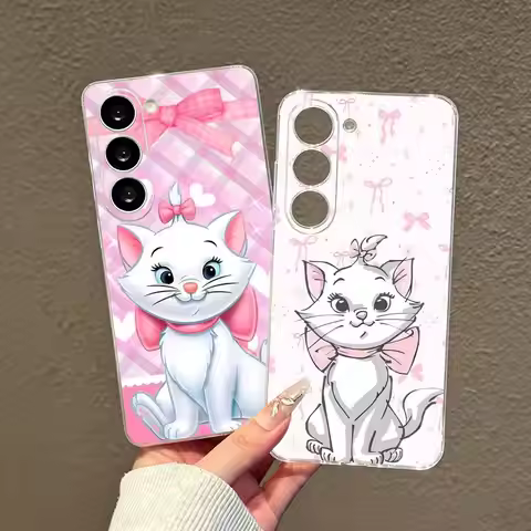 Marie Cartoon Cat Lovely Unique Phone Case For SamsungA10,12,20,21S,30,31,40,50,51,52,70,71 Transpar