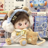 [Doll Clothes] 20cm Cotton Doll Clothes Male Female Doll Genuine Non-Attribute Suit 20cm Doll Cute D