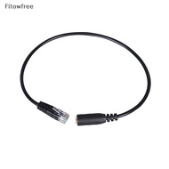 Fitow Headset Buddy 3.5mm Smartphone Headset To RJ9 Phone Adapter Cable Useful Jack FE