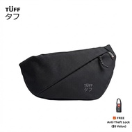TUFF IKUZO Confi Future  Men Anti-theft Lock Sling Bag Fashion Chest Pack Waterproof USB Crossbody B