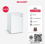 ·ราคาพืเศษ SHARP ตู้เย็นมินิบาร์ 1 ประตู ขนาด 3.2 คิว รุ่น SJ-MB90 มี2 สี WHขาวกับ Bดำ  ระบบประหยัดไ
