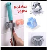GANTUNGAN Mop broom Holder, broom hanger clamp