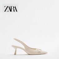 Zara Women's Shoes White OL Style High Heel Mules Women's Shoes