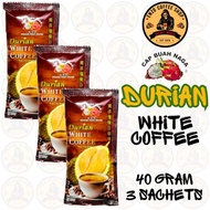 Cap Buah Naga - Durian White Coffee - Instant Coffee Drink Triple Sachet