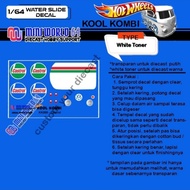 KK055 Decal Hotwheels White Toner Kool Kombi Castrol