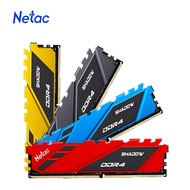 หน่วยความจำ Netac RAM DDR4 8 กิกะไบต์ 16 กิกะไบต์ PC หน่วยความจำ DDR4 2666 เมกะเฮิร์ตซ์ 3200 เมกะเฮิร์ตซ์ 3600 เมกะเฮิร์ตซ์ RAM โมดูลหน่วยความจำคอมพิวเตอร์เดสก์ท็อป DIMM Xmp สำหรับ PC