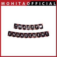 Happy engagement/banner engagement/baner engagement/ birthday decoration/ birthday decoration birthd
