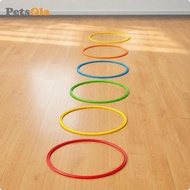 [PETSOLA] 8 Pieces Hopscotch Rings Coordination Training Jumping Rings Motor Skills Jump Hoop Set fo