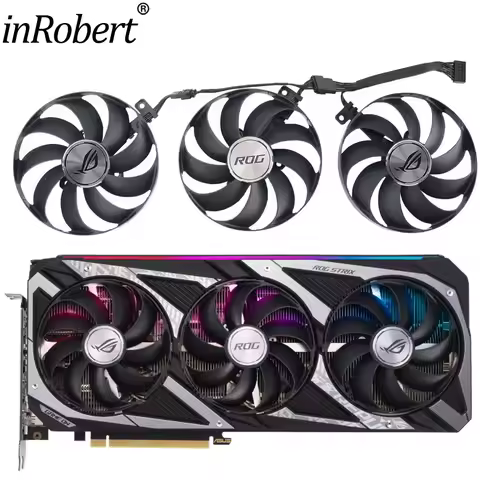New Video Card Cooler Fan Replacement For ASUS ROG Strix GeForce RTX 3050 8GB 3060 12GB Graphics Car