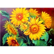 SUNFLOWER SEAL EMBROIDERED PAINTING E61 (50×90) MN0098 (60X80) mn0374 (50x68)cm VS8974 VS9101 VS8251