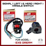 Original HONDA EX5 DREAM Head 35150-KFM-A70 & Signal 35150-KFM-901 Handle Switch Suis Kiri Kanan