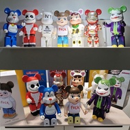 400% Bearbrick Marvel Deadpool Batman Joker Captain Venom Doraemon PVC Figures Moveable Model Ornament Collection 28cm