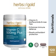 Herbs of Gold Vitamin C 500mg Plus 120's [Expiry 01/2028]