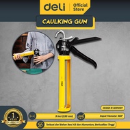 Deli Caulking Gun / Tembakan Lem atau Silikon 9 & 10 Inch Bahan Besi A3 + Alumunium EDL2370X