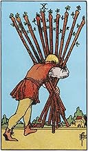 The Ten of Wands: 156 College Ruled Lined Pages (78 leaves), 5x8 Notebook, Journal, Diary, Planner f