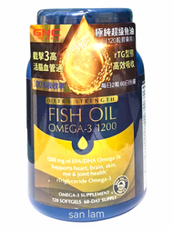 GNC - GNC極純超級魚油奥米加3 1200 (120粒膠囊装) 458