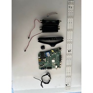 HISENSE 40N2176P 40" MAIN BOARD, POWER BUTTON, LVDS CABBLE, RIBBON CARD, BACKLIGHT, TV STAND AND SPE