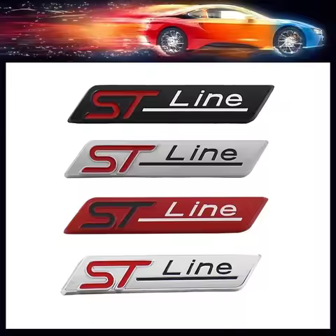 ST Line Sport for American US SUV Off Road Car Fender Side trunk Nameplate Decal Emblem Badge Sticke