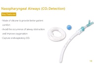 CO2 Detection Anesthesia Nasopharyngeal Airways Disposable Co2 Sampling Tube 4#5#6#7#