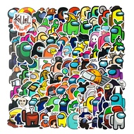 Set of 100 among us stickers for phones, laptops, helmets