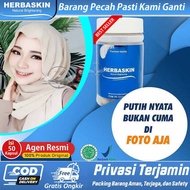 BEST SELLER HERBASKIN ASLI isi 50 Kapsul Obat Herbal Pemutih Kulit Badan Dan Wajah Tanpa Efek Sampin