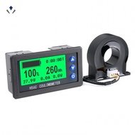 [neil_brown.]Battery Monitor Hall Coulomb Tester DC 9-100V Digital Voltmeter Ammeter Capacity Power 