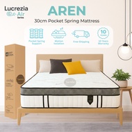 [New Launch] AREN Pocket Spring Mattress (Compressed) 25/30cm – Single, Super Single, Queen, King