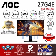 Monitor AOC Gaming 27G4E 27" IPS 1080p FHD 180Hz 0.5ms HDMI DP Vesa Pengganti 27G2SPE Resmi