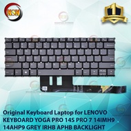 Original Laptop Keyboard for YOGA PRO 14S PRO 7 14IMH9 14AHP9 GRAY BACKLIGHT