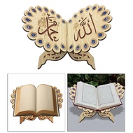 PAINETING Wooden Handmade Arabic Islamic Quran Bible Eid Bookshelf Display Rack Ornament Book Holder