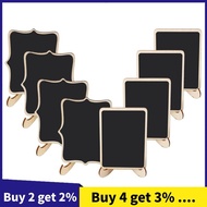 Mini Chalkboard Signs, 20 Pack Framed Small Chalkboard Labels with Easel Stand, Wooden Blackboard fo