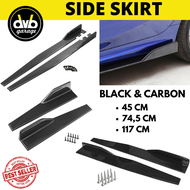 Definitely. Universal CARBON SIDE SKIRT - ADD ON LIPS DIFFUSER WINGLET BUMPER 49