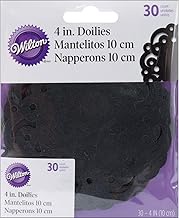 Wilton Black Swirl 4-Inch Cake Doilies, 30 Count