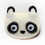 髮夾-貓熊 Julie Handmade