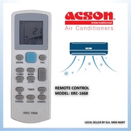 ACSON AIR-CONDITIONER REMOTE CONTROL XRC1668 (ACSON REPLACEMENT)