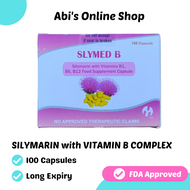 SLYMED B 100 Capsules SILYMARIN with Vitamin B Complex Food Supplement