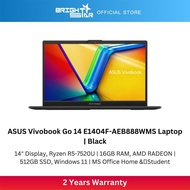 ASUS Vivobook Go 14 E1404F-AEB888WMS Laptop -14" FHD/R5-7520U/16GB/512GB SSD/Radeon/Win11/MS Office