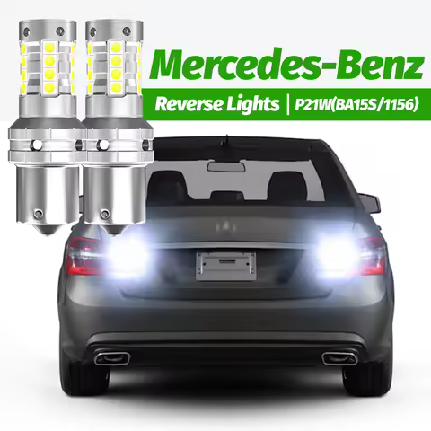 2x LED Reverse Light P21W BA15S Canbus For Mercedes Benz W169 W245 W202 W203 W204 C204 CL203 S202 S2