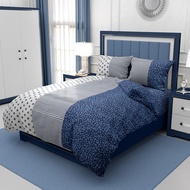 Printed Bed sheet 3in1 ( 2 pillowcases and 1 fitted Sheet ) DF23