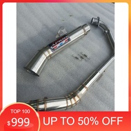 1 set Tambutso super open spec apiko pipe exhaust pipe Muffler open tmx 125 155 tmx 150 pinoy 125 15