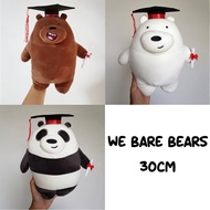 [SG SELLER] 30cm We Bare Bears Graduation Plush